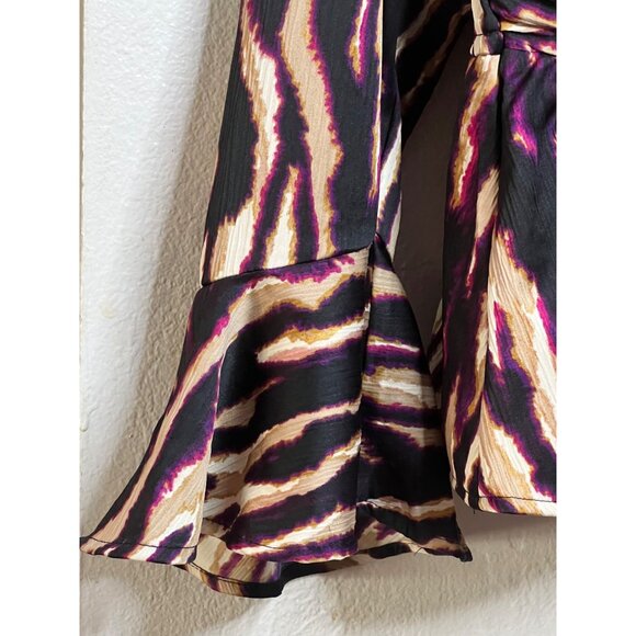 Sofia Jeans by Sofia Vergara Multi-colored Drape Knot Top NWT LARGE - Picture 6 of 16